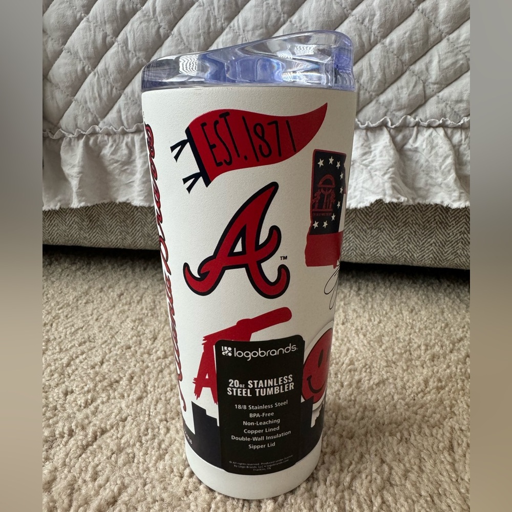 Logo Brands Atlanta Braves 20 Oz Native Powder
Coat Tumbler (Limited Edition)